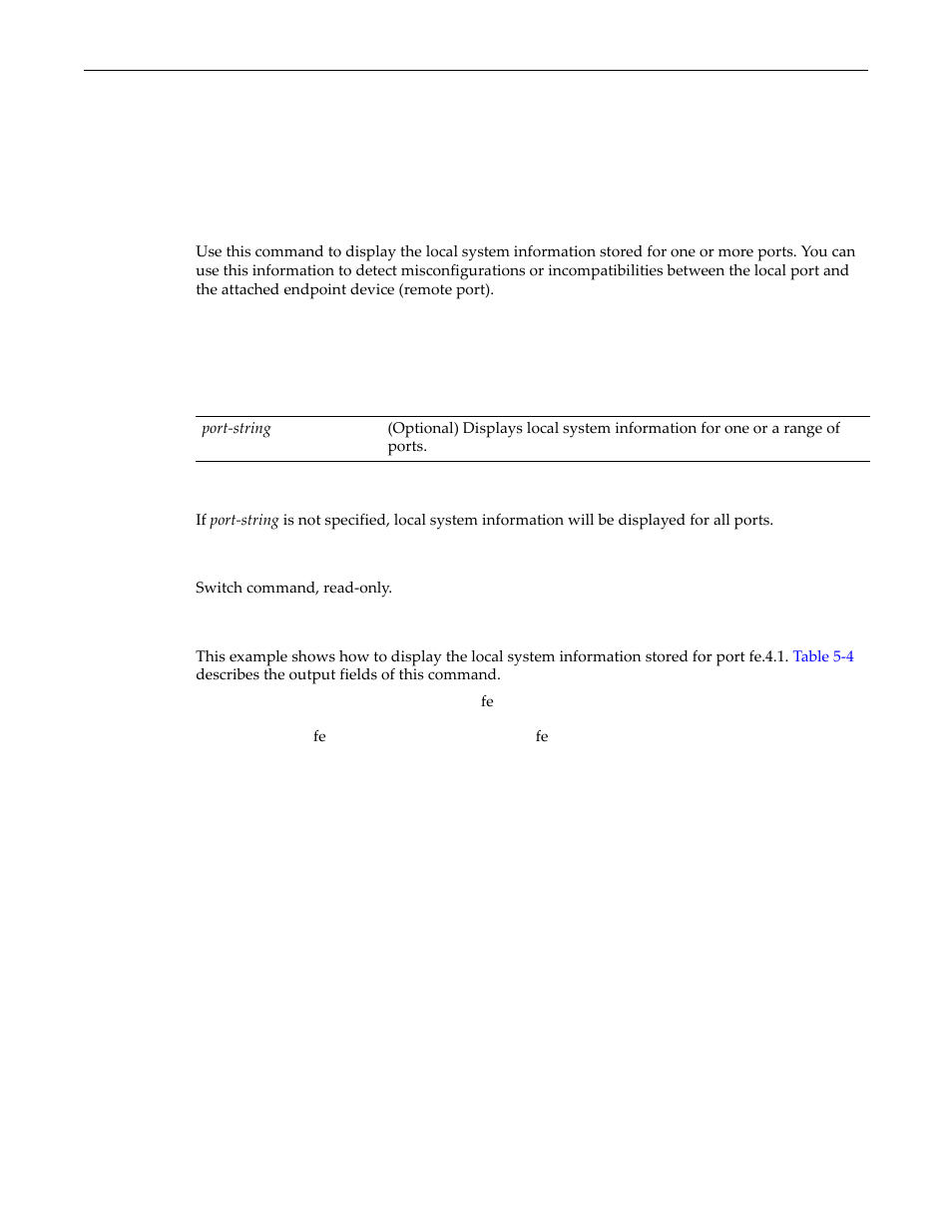 Show lldp port local-info, Show lldp port local-info -18 | Enterasys Networks D-Series User Manual | Page 114 / 540