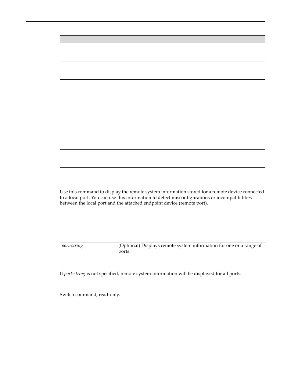 Show lldp port remote-info, Show lldp port remote-info -20 | Enterasys Networks D-Series User Manual | Page 116 / 540