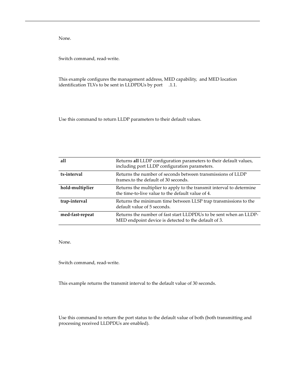 Clear lldp, Clear lldp port status, Clear lldp -27 clear lldp port status -27 | Enterasys Networks D-Series User Manual | Page 123 / 540