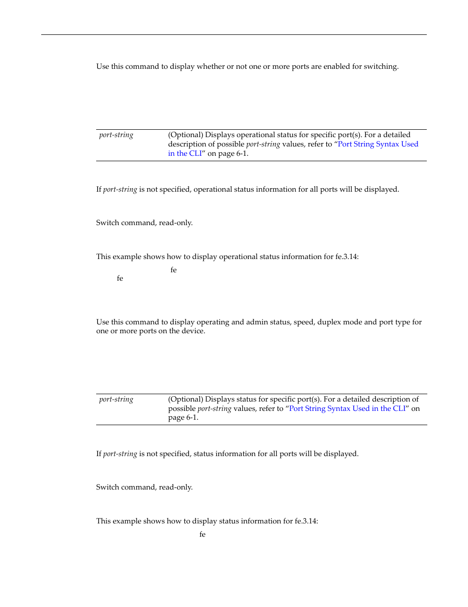 Show port, Show port status, Show port -4 show port status -4 | Enterasys Networks D-Series User Manual | Page 130 / 540