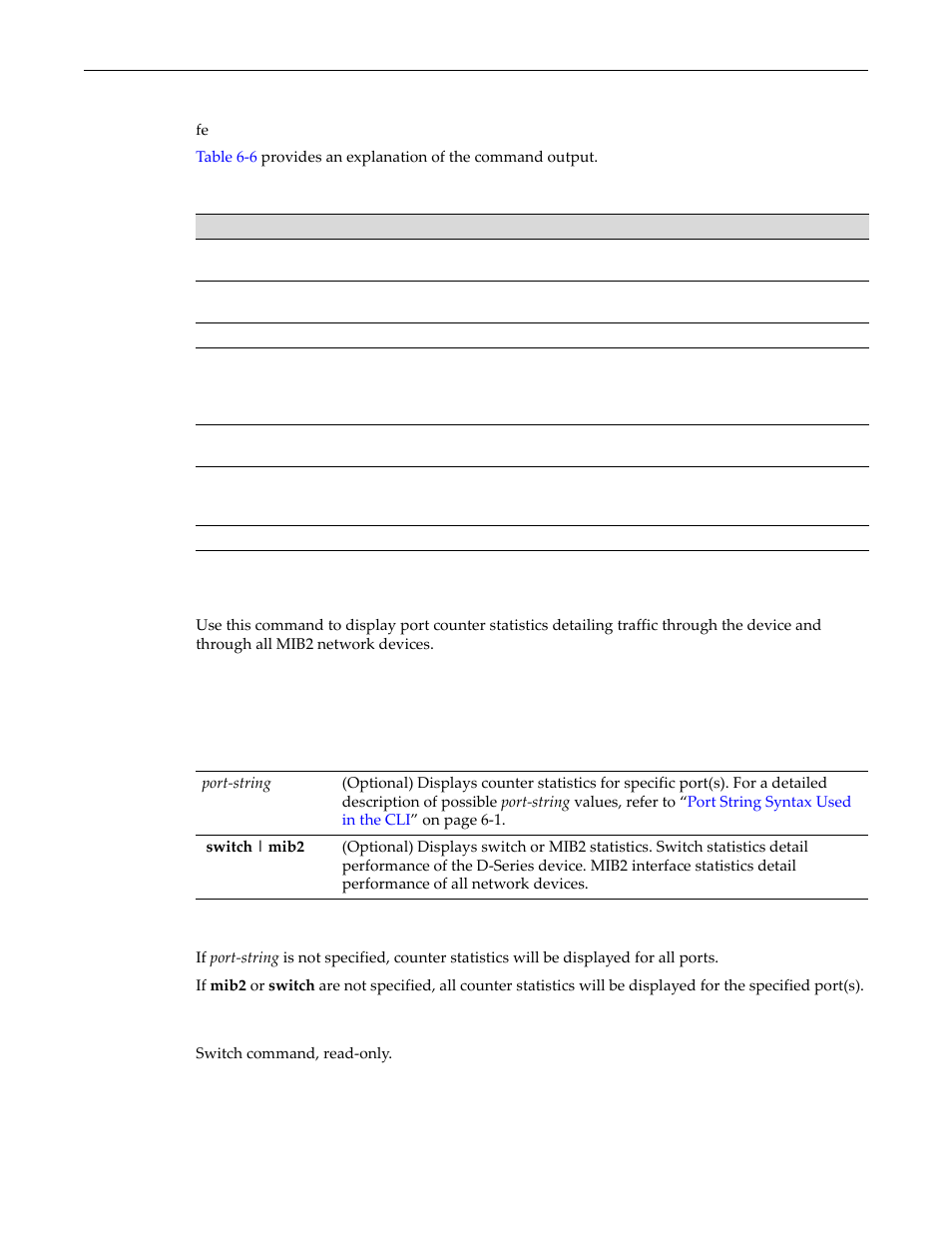 Show port counters, Show port counters -5, Show port status output details -5 | Enterasys Networks D-Series User Manual | Page 131 / 540