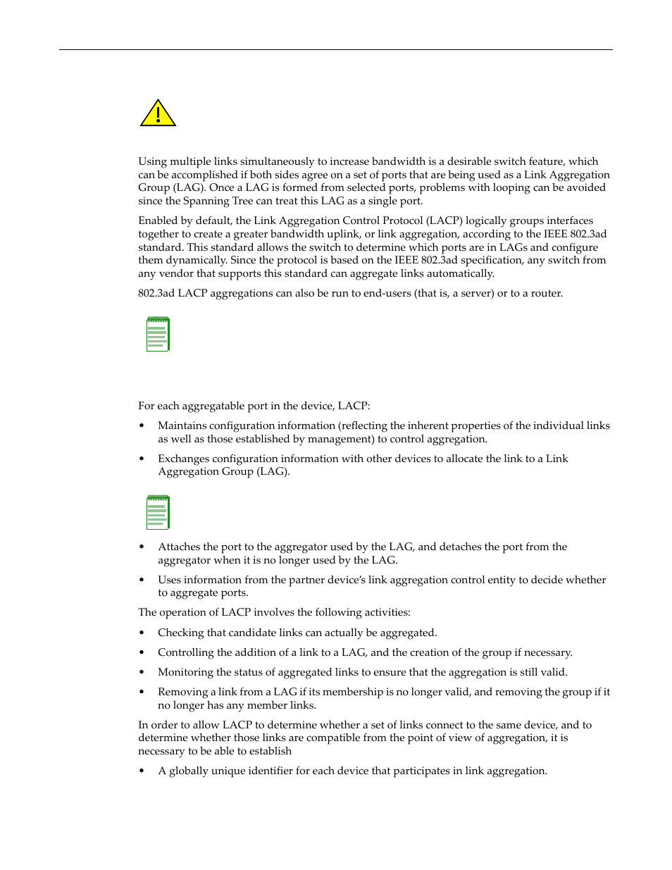 Link aggregation control protocol (lacp), Lacp operation, Link aggregation control protocol (lacp) -36 | Lacp operation -36, Link aggregation, Control protocol (lacp) | Enterasys Networks D-Series User Manual | Page 162 / 540