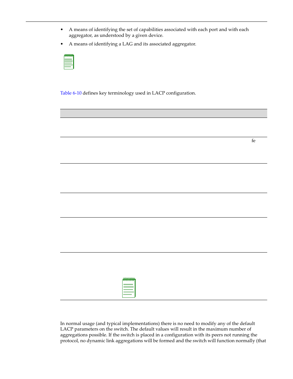 Lacp terminology, D-series usage considerations, Lacp terms and definitions -37 | Enterasys Networks D-Series User Manual | Page 163 / 540