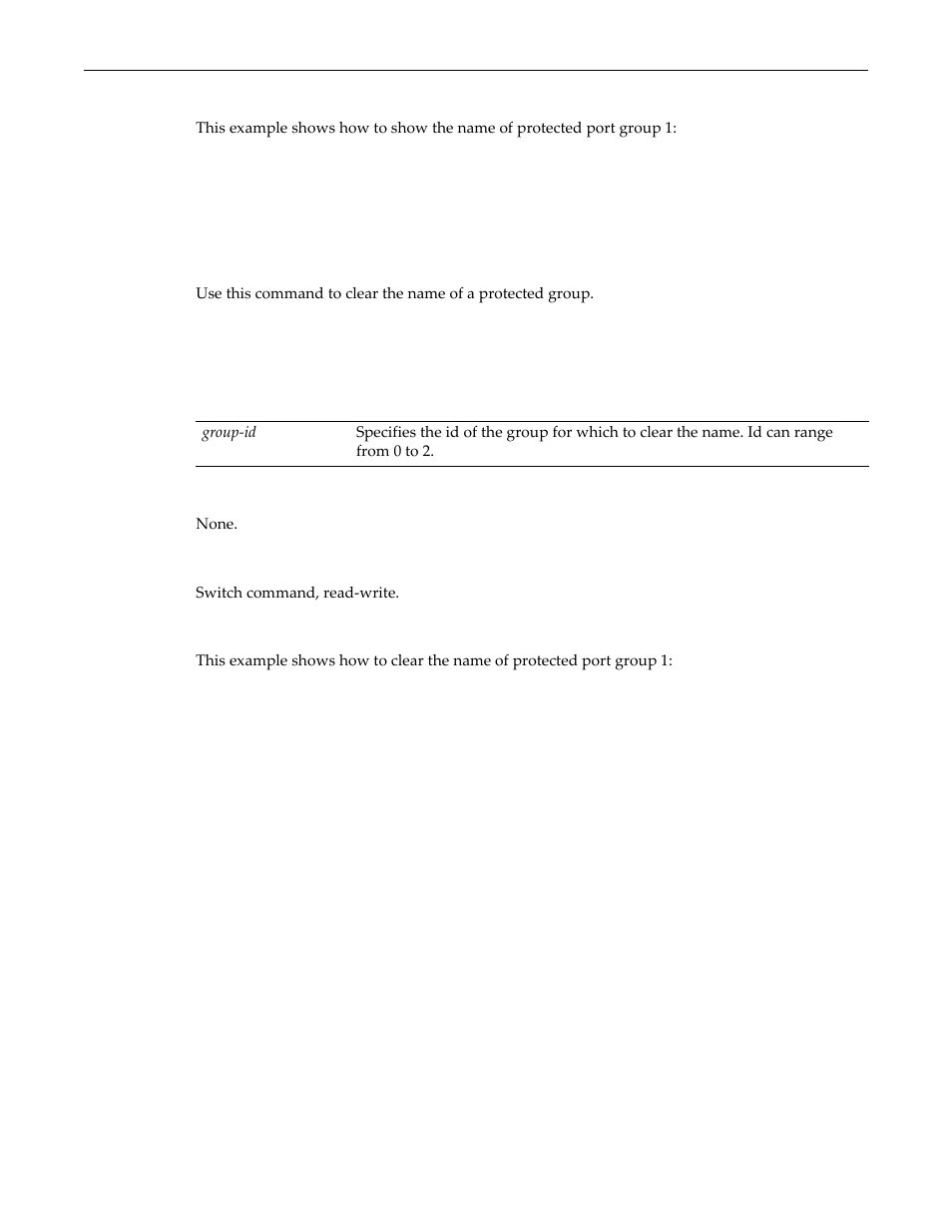 Clear port protected name, Clear port protected name -53 | Enterasys Networks D-Series User Manual | Page 179 / 540