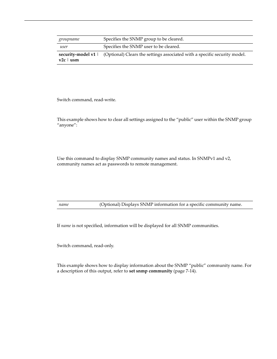 Show snmp community, Show snmp community -13 | Enterasys Networks D-Series User Manual | Page 193 / 540