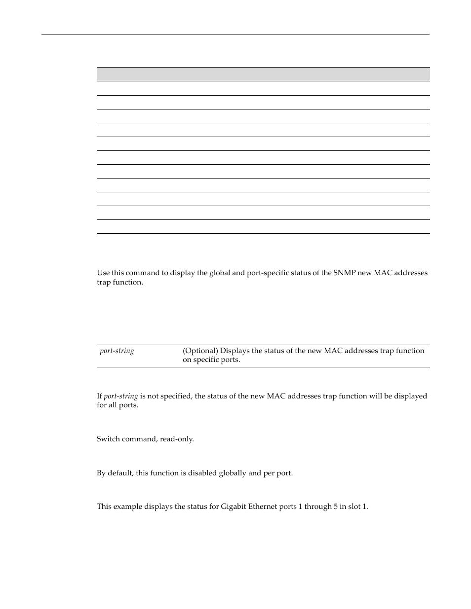 Commands, Show newaddrtrap, Commands -29 | Show newaddrtrap -29 | Enterasys Networks D-Series User Manual | Page 209 / 540