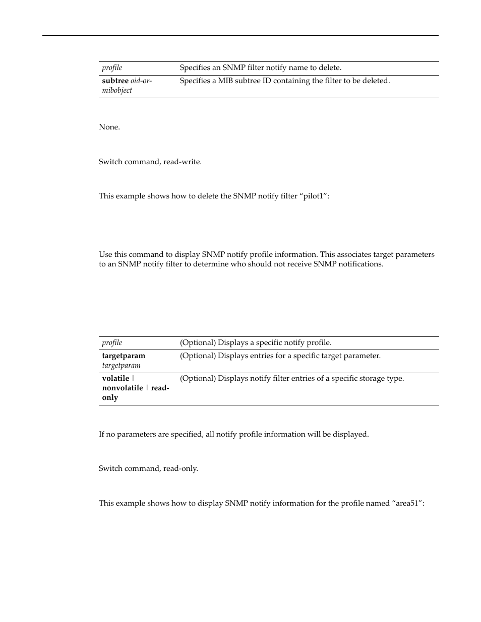 Show snmp notifyprofile, Show snmp notifyprofile -35 | Enterasys Networks D-Series User Manual | Page 215 / 540