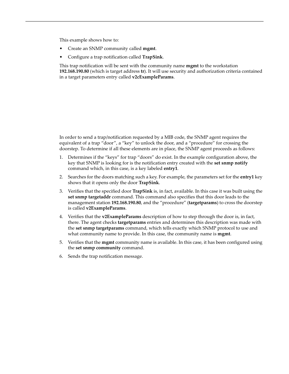 Example, How snmp will use this configuration, Example -38 | Enterasys Networks D-Series User Manual | Page 218 / 540