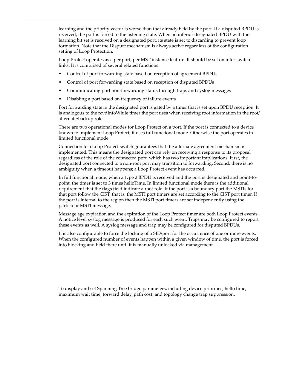 Configuring spanning tree bridge parameters, Purpose, Configuring spanning tree bridge parameters -3 | Purpose -3 | Enterasys Networks D-Series User Manual | Page 221 / 540