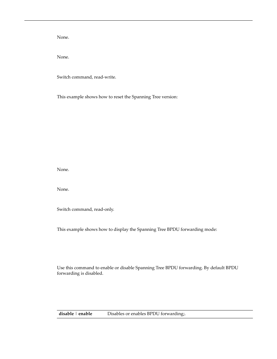 Show spantree bpdu-forwarding, Set spantree bpdu-forwarding | Enterasys Networks D-Series User Manual | Page 227 / 540