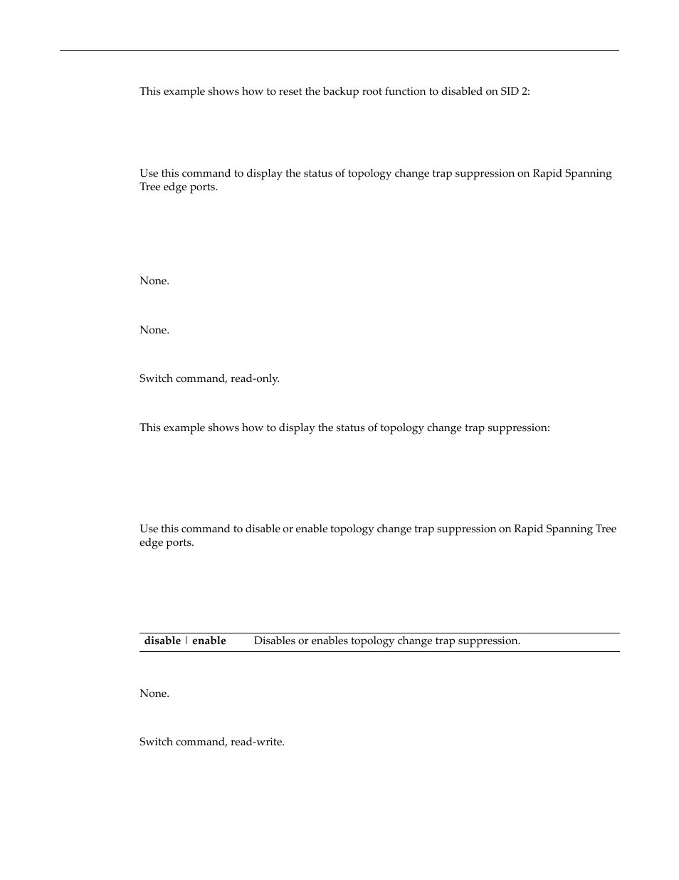 Show spantree tctrapsuppress, Set spantree tctrapsuppress | Enterasys Networks D-Series User Manual | Page 241 / 540