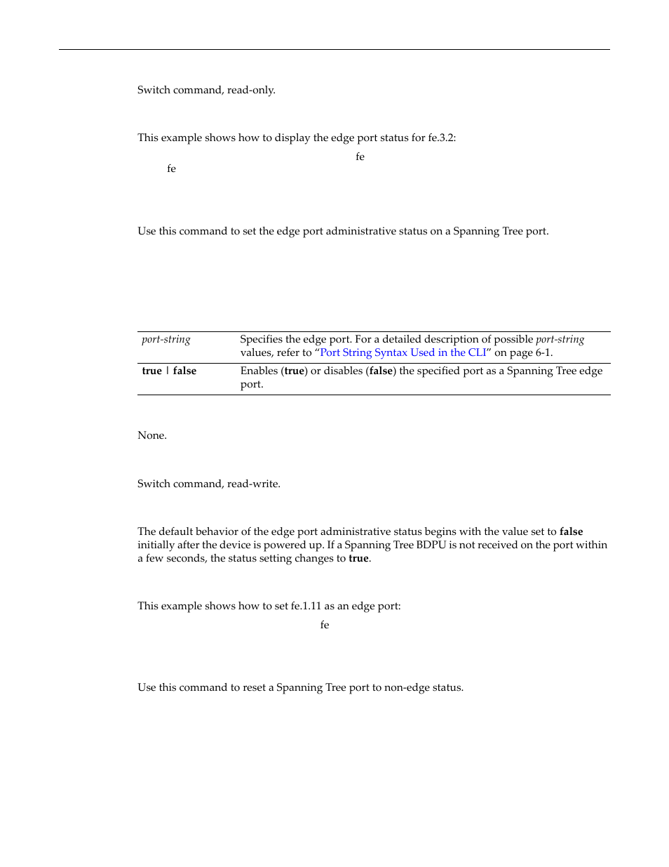 Set spantree adminedge, Clear spantree adminedge | Enterasys Networks D-Series User Manual | Page 257 / 540