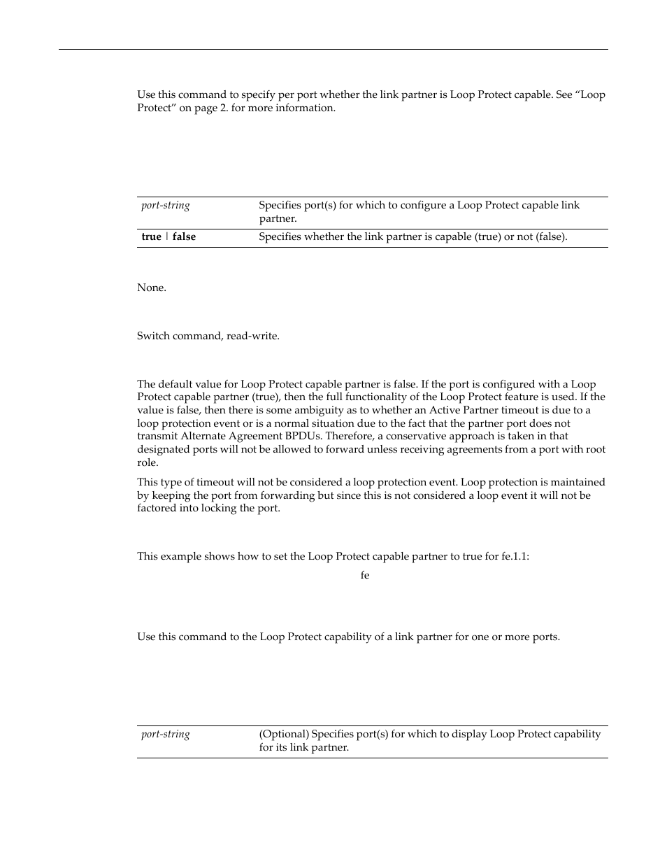 Set spantree lpcapablepartner, Show spantree lpcapablepartner | Enterasys Networks D-Series User Manual | Page 263 / 540