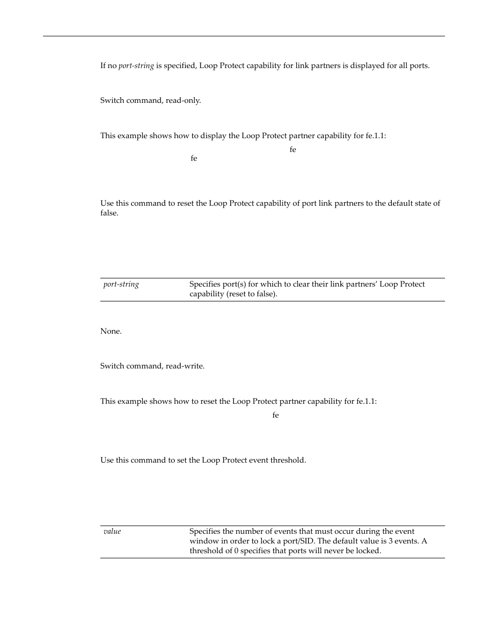 Clear spantree lpcapablepartner, Set spantree lpthreshold | Enterasys Networks D-Series User Manual | Page 264 / 540