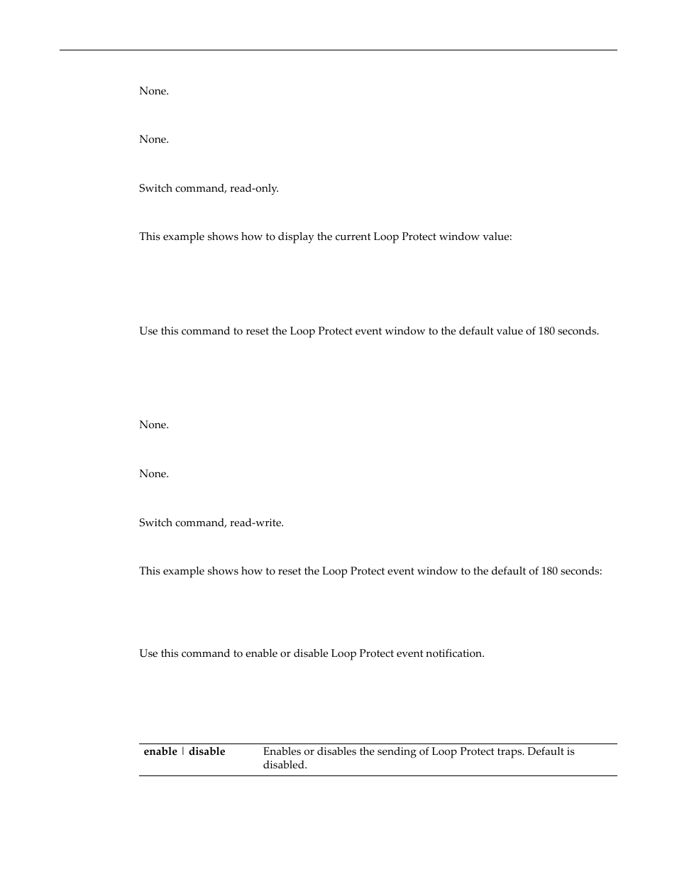 Clear spantree lpwindow, Set spantree lptrapenable | Enterasys Networks D-Series User Manual | Page 267 / 540