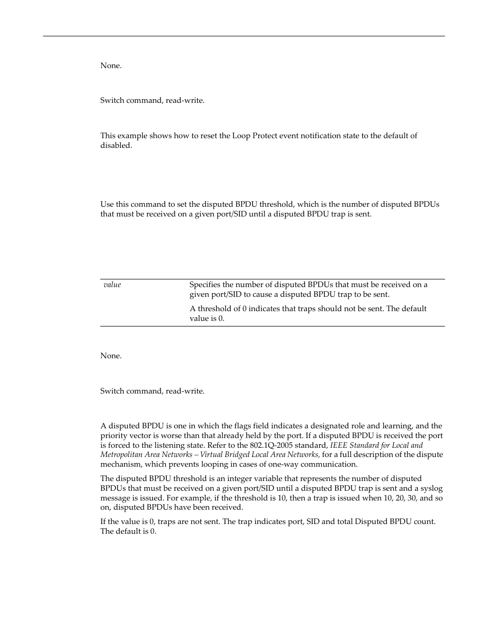 Set spantree disputedbpduthreshold, Set spantree disputedbpduthreshold -51 | Enterasys Networks D-Series User Manual | Page 269 / 540