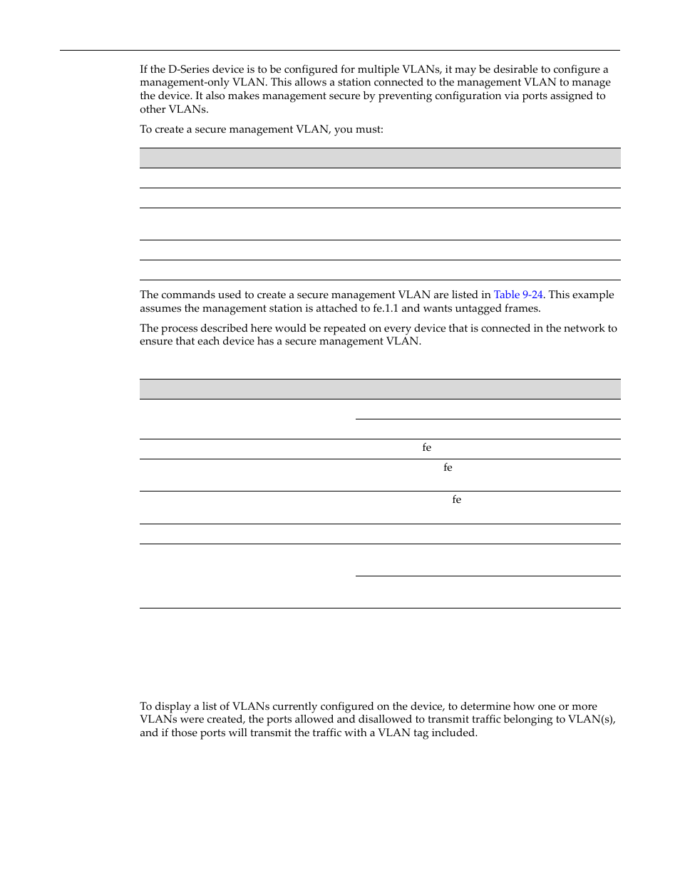 Viewing vlans, Purpose, Viewing vlans -2 | Purpose -2 | Enterasys Networks D-Series User Manual | Page 274 / 540