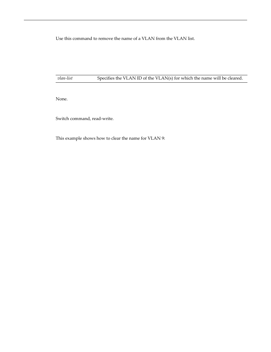 Clear vlan name, Clear vlan name -7 | Enterasys Networks D-Series User Manual | Page 279 / 540