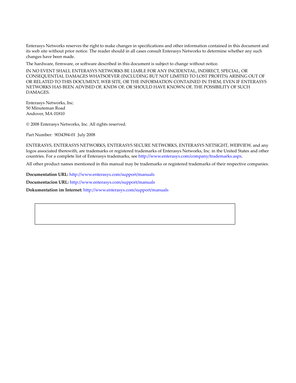 Notice | Enterasys Networks D-Series User Manual | Page 3 / 540