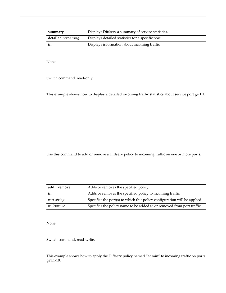 Set diffserv service, Set diffserv service -16 | Enterasys Networks D-Series User Manual | Page 314 / 540