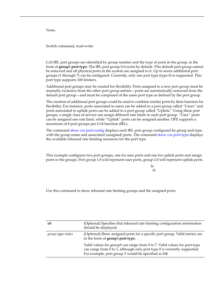 Show cos port-config, Show cos port-config -24 | Enterasys Networks D-Series User Manual | Page 340 / 540