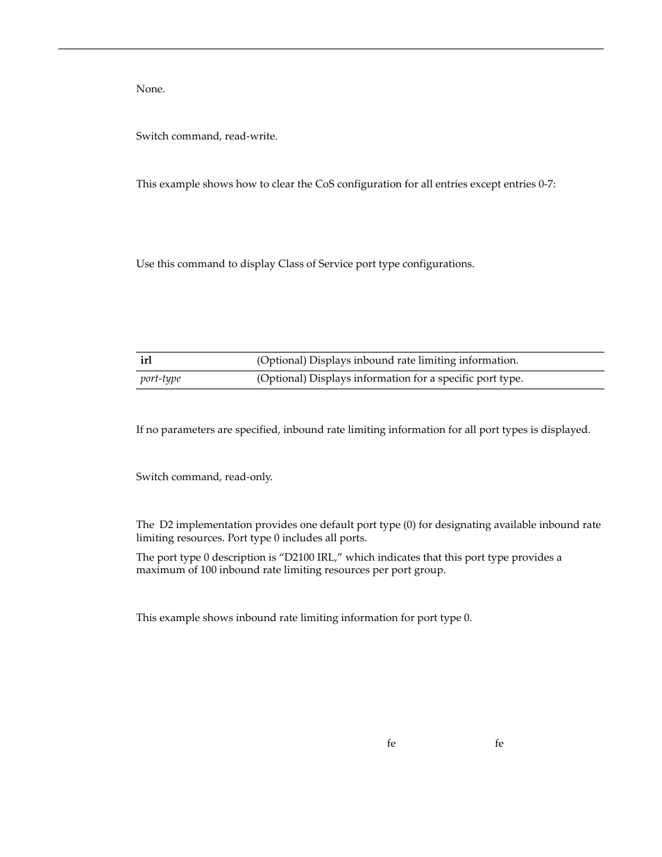 Show cos port-type, Show cos port-type -32 | Enterasys Networks D-Series User Manual | Page 348 / 540