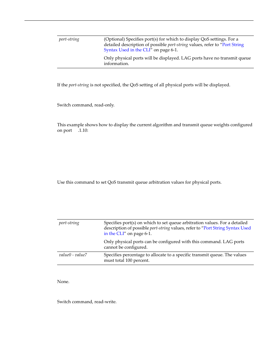 Set port txq, Set port txq -7 | Enterasys Networks D-Series User Manual | Page 355 / 540