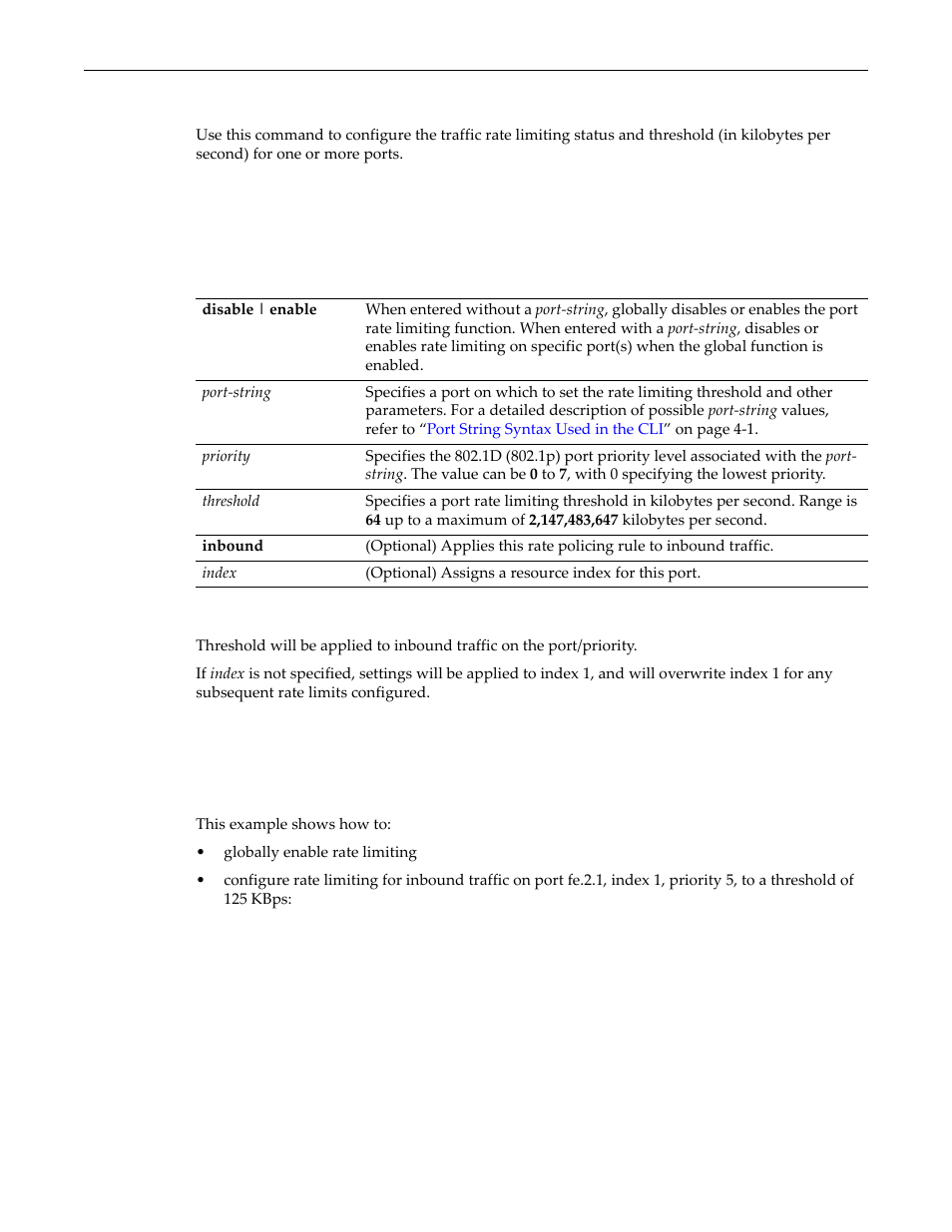 Set port ratelimit, Set port ratelimit -12 | Enterasys Networks D-Series User Manual | Page 360 / 540