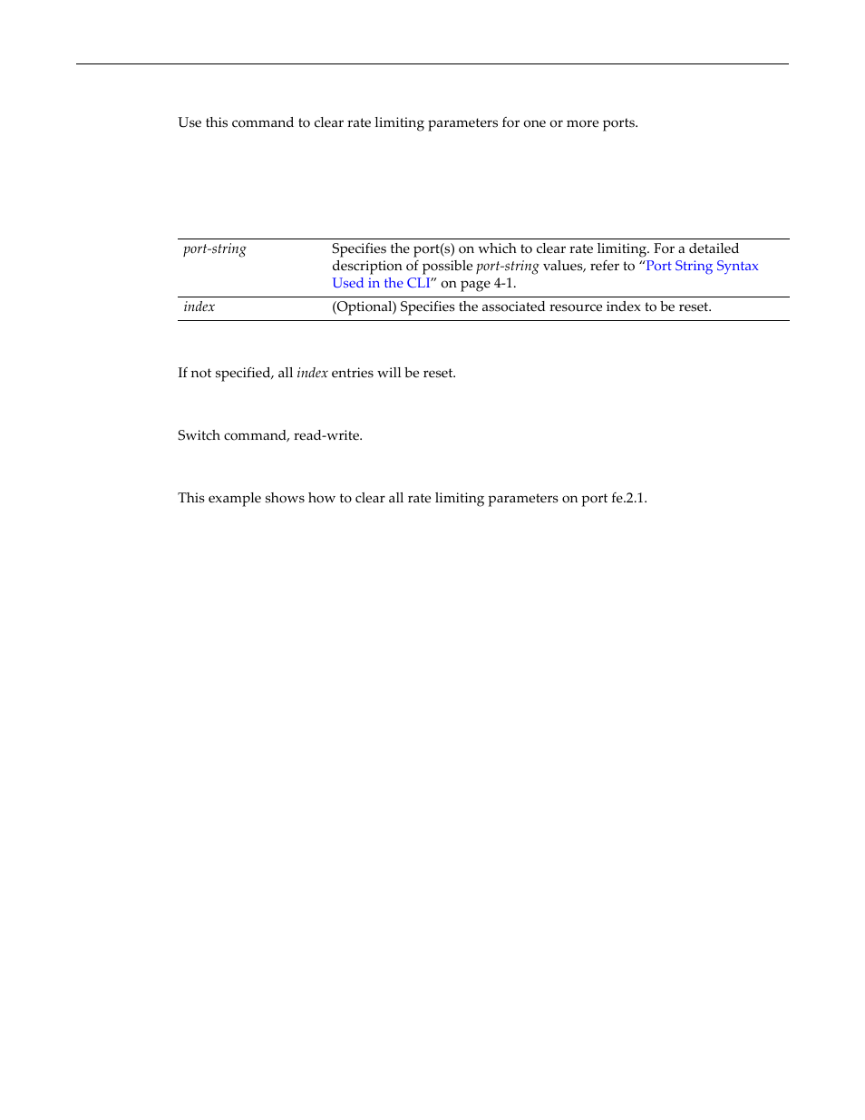 Clear port ratelimit, Clear port ratelimit -13 | Enterasys Networks D-Series User Manual | Page 361 / 540