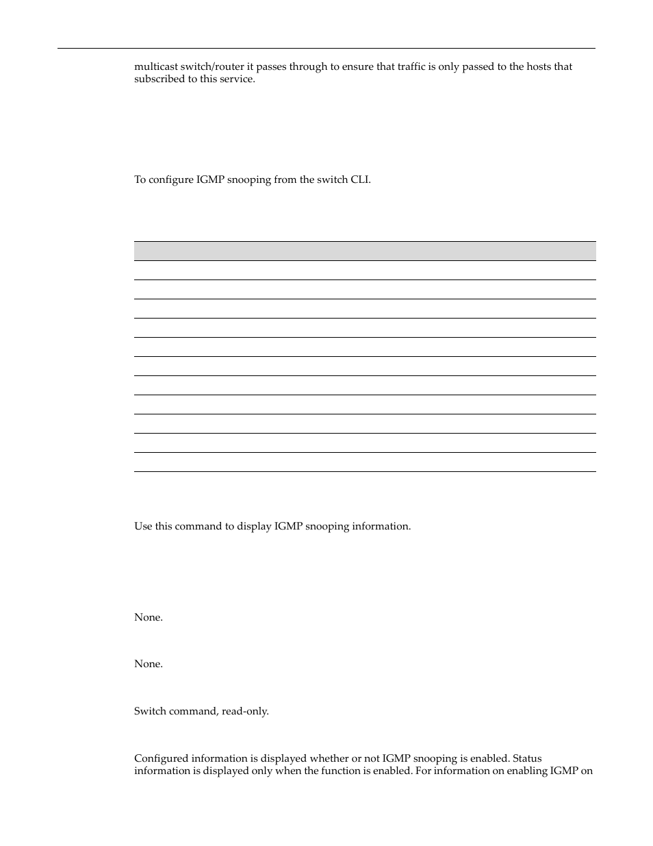 Configuring igmp at layer 2, Purpose, Commands | Show igmpsnooping, Configuring igmp at layer 2 -2, Purpose -2 commands -2, Show igmpsnooping -2 | Enterasys Networks D-Series User Manual | Page 364 / 540