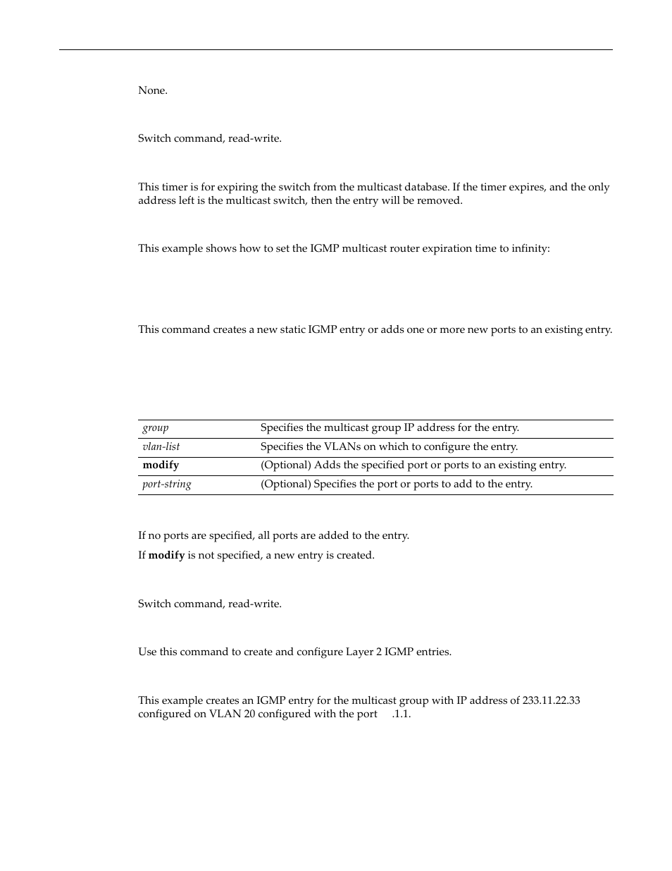 Set igmpsnooping add-static, Set igmpsnooping add-static -6 | Enterasys Networks D-Series User Manual | Page 368 / 540