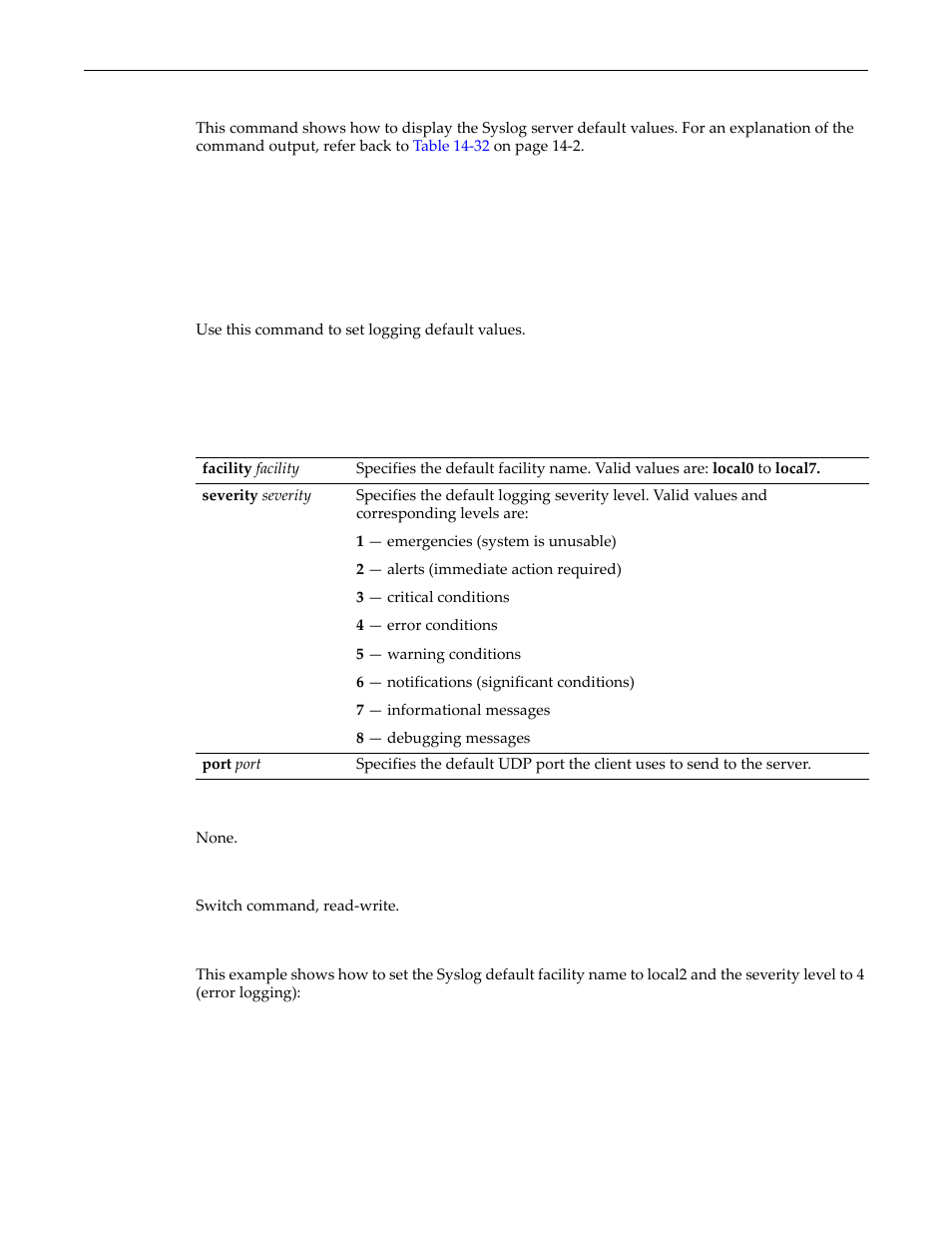 Set logging default, Set logging default -5 | Enterasys Networks D-Series User Manual | Page 377 / 540