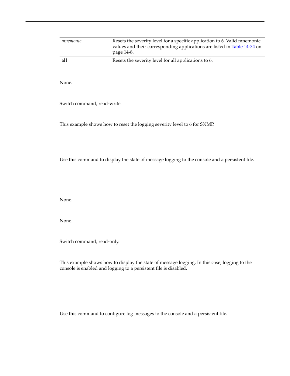 Show logging local, Set logging local, Show logging local -9 set logging local -9 | Enterasys Networks D-Series User Manual | Page 381 / 540