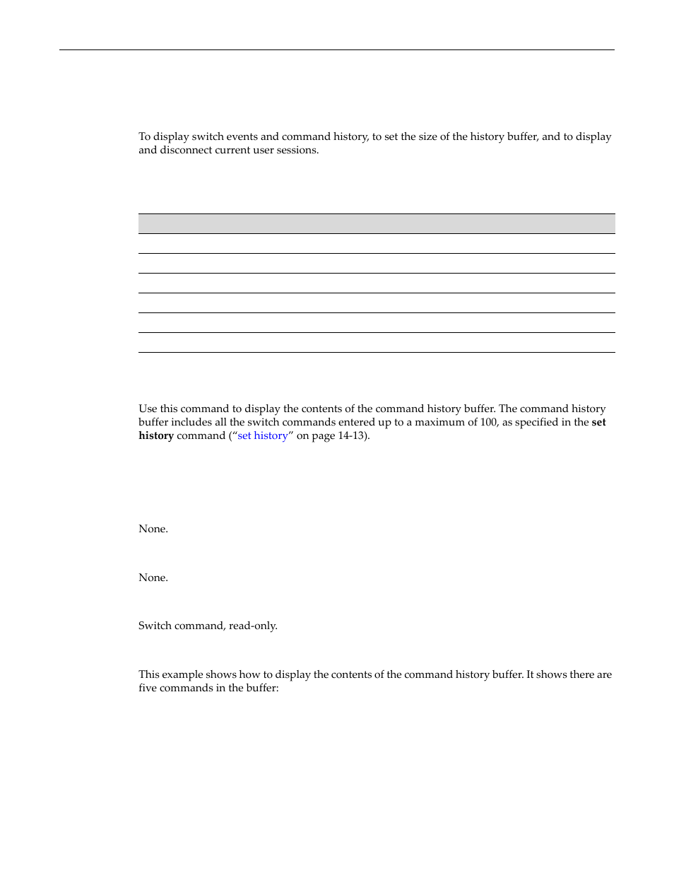 Monitoring network events and status, Purpose, Commands | History, Monitoring network events and status -12, Purpose -12 commands -12, History -12 | Enterasys Networks D-Series User Manual | Page 384 / 540