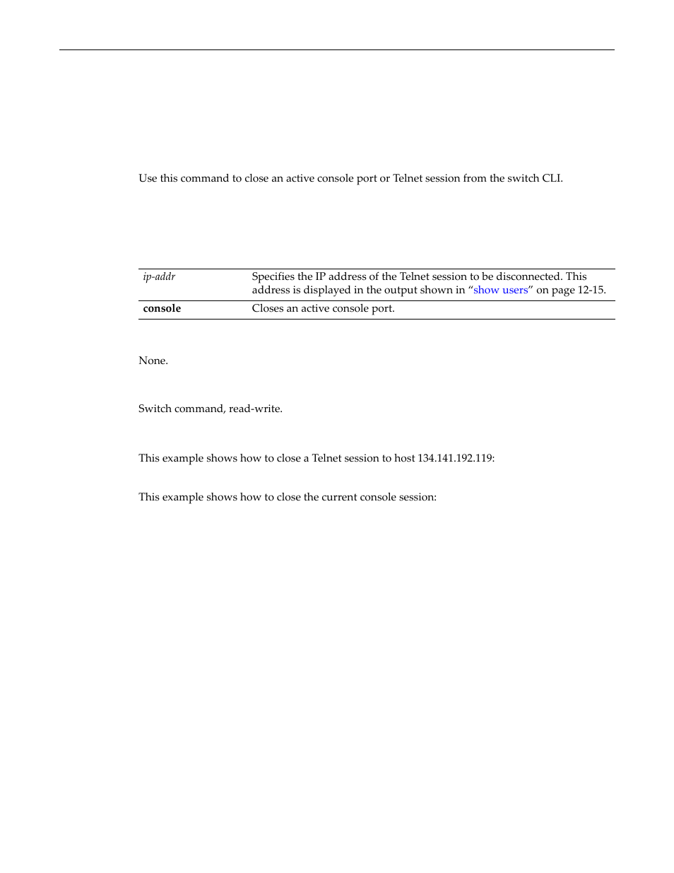 Disconnect, Disconnect -15 | Enterasys Networks D-Series User Manual | Page 387 / 540