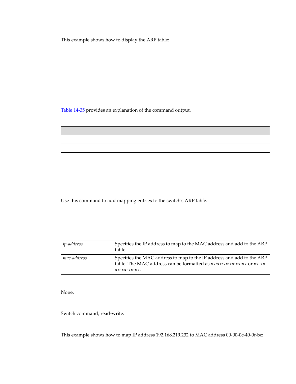 Set arp, Set arp -17, Show arp output details -17 | Enterasys Networks D-Series User Manual | Page 389 / 540