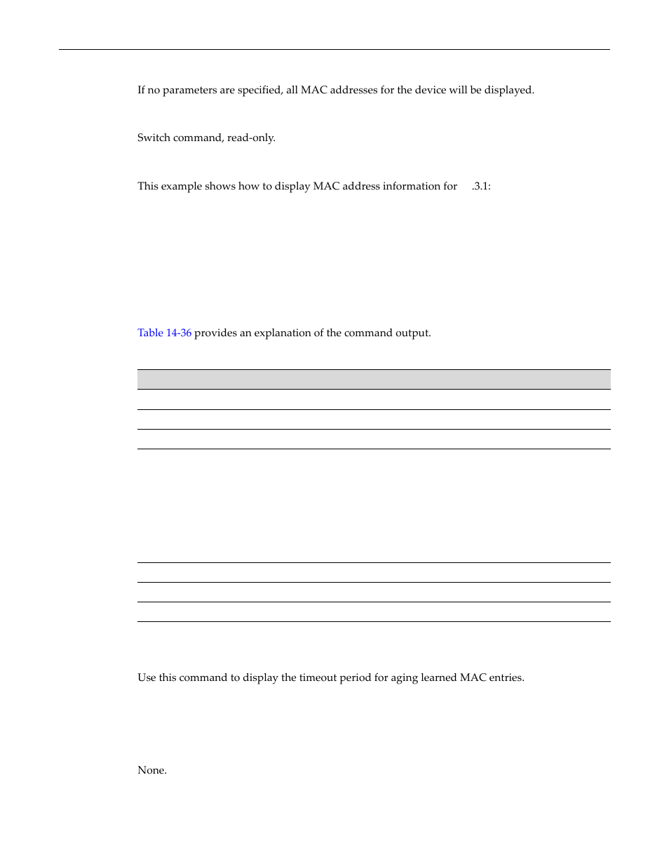 Show mac agetime, Show mac agetime -20, Show mac output details -20 | Enterasys Networks D-Series User Manual | Page 392 / 540