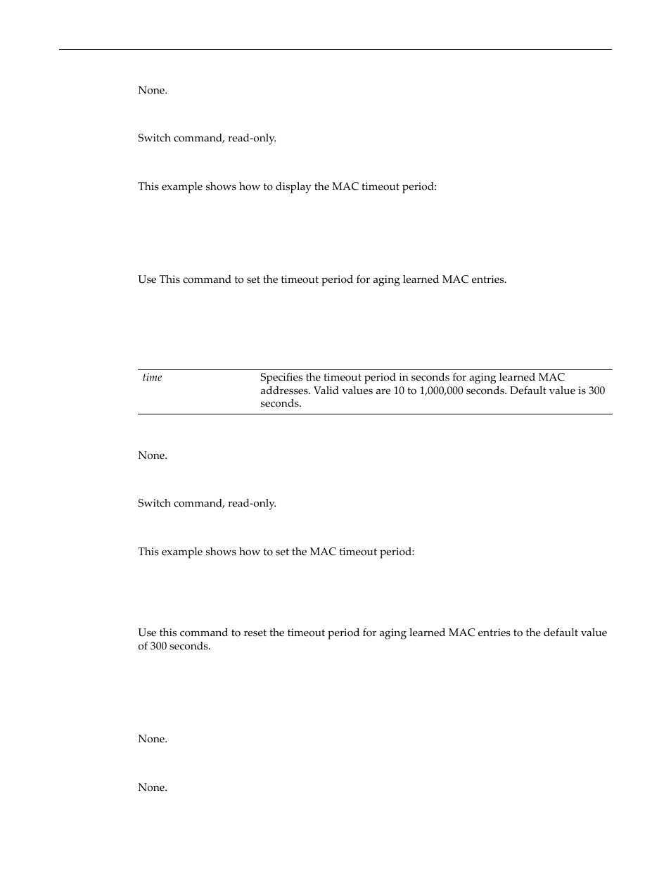 Set mac agetime, Clear mac agetime, Set mac agetime -21 clear mac agetime -21 | Enterasys Networks D-Series User Manual | Page 393 / 540