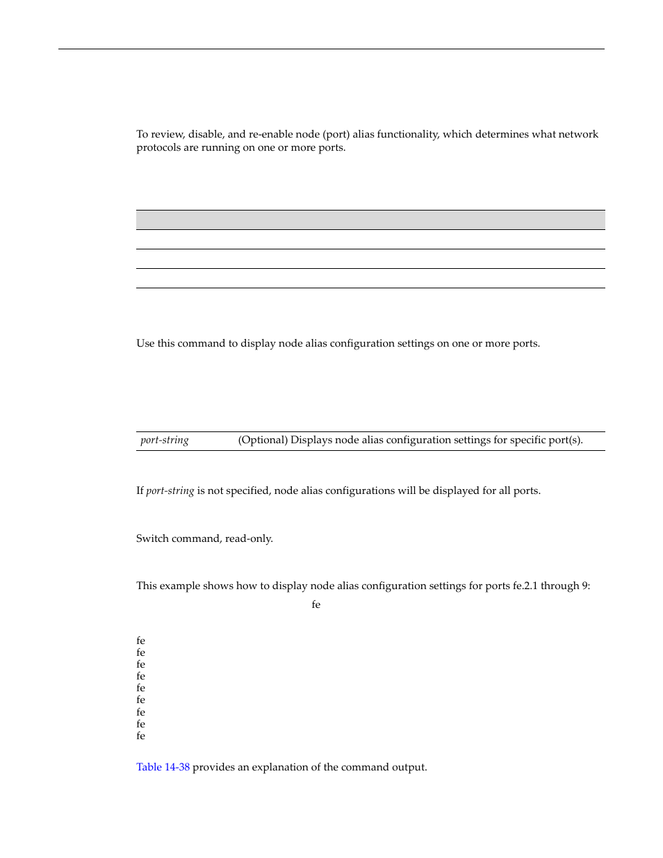 Configuring node aliases, Purpose, Commands | Show nodealias config, Configuring node aliases -34, Purpose -34 commands -34, Show nodealias config -34 | Enterasys Networks D-Series User Manual | Page 406 / 540