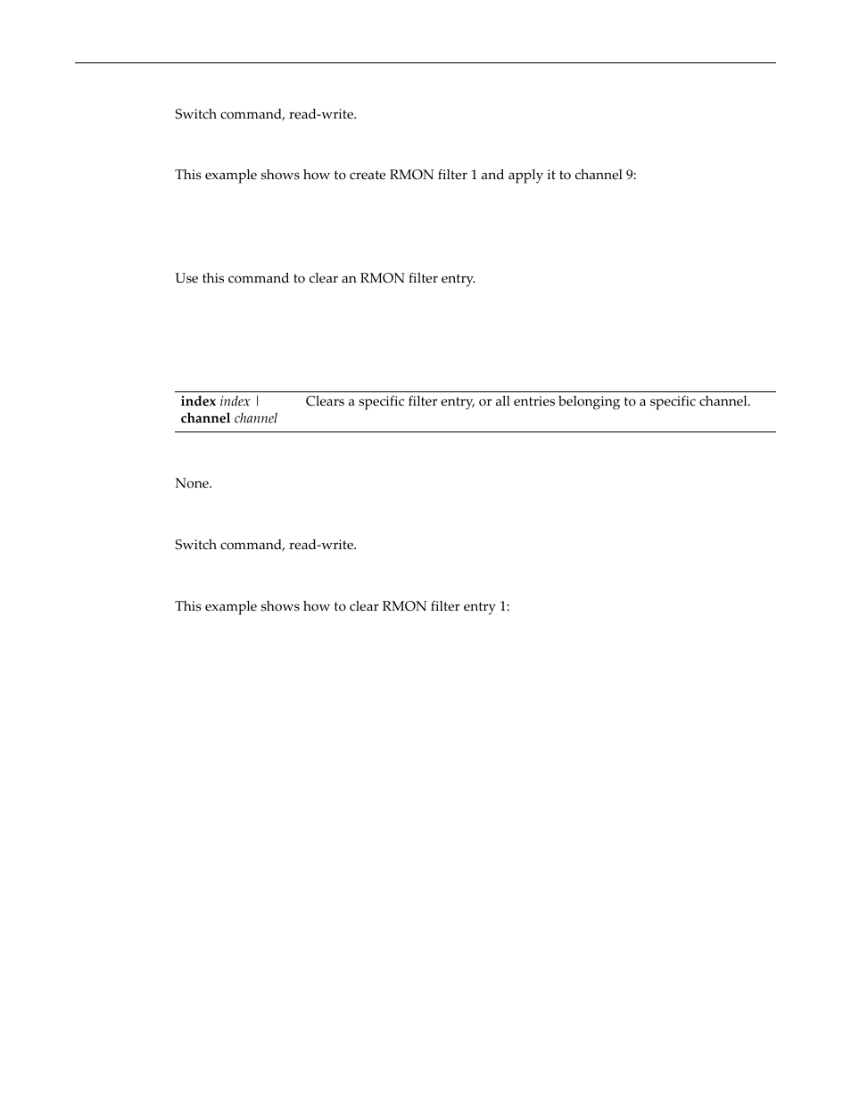 Clear rmon filter, Clear rmon filter -21 | Enterasys Networks D-Series User Manual | Page 429 / 540