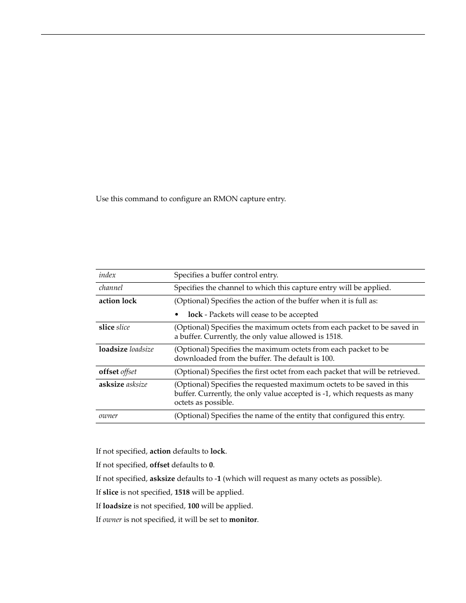 Set rmon capture, Set rmon capture -23 | Enterasys Networks D-Series User Manual | Page 431 / 540