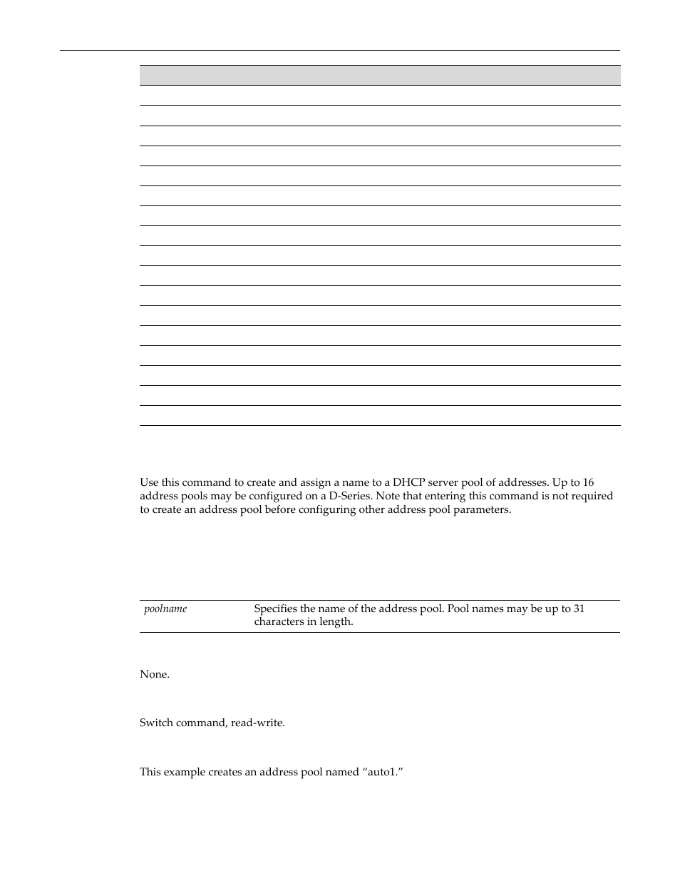 Set dhcp pool, Set dhcp pool -12 | Enterasys Networks D-Series User Manual | Page 444 / 540