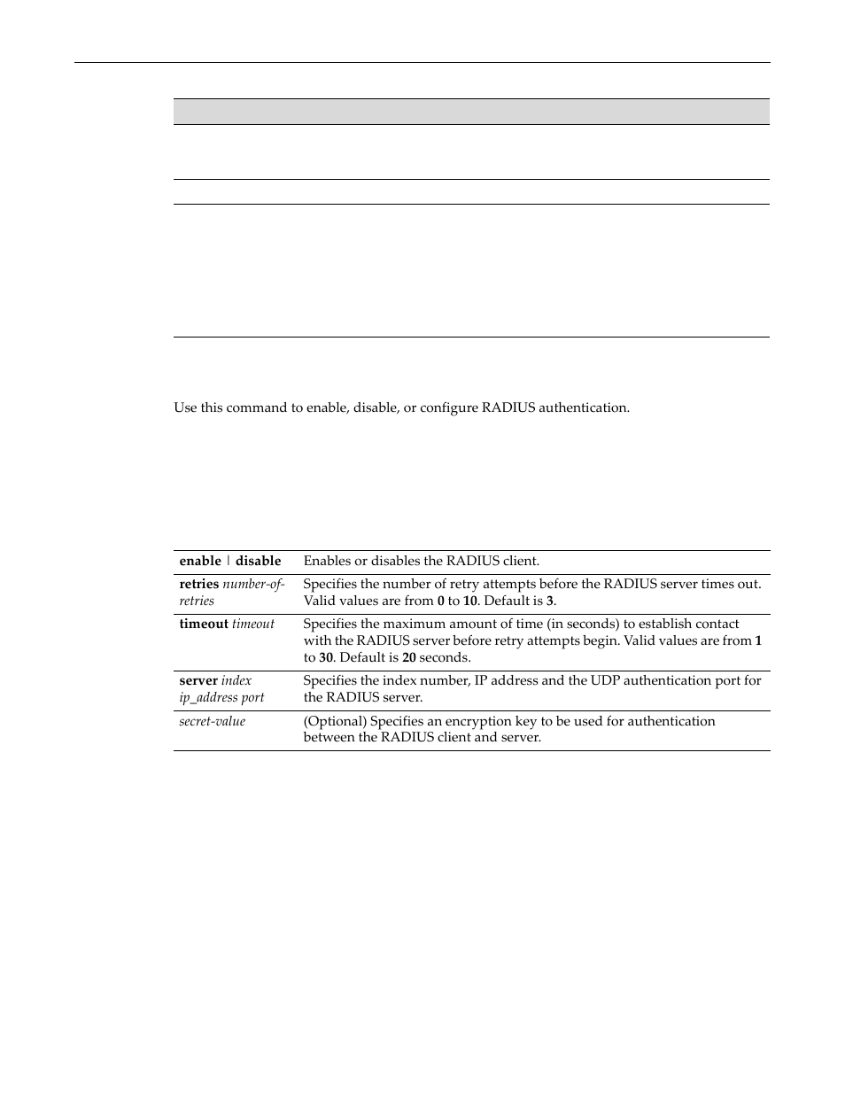 Set radius, Set radius -5 | Enterasys Networks D-Series User Manual | Page 467 / 540