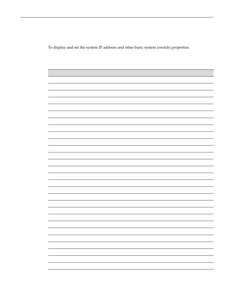 Setting basic switch properties, Purpose, Commands | Setting basic switch properties -9, Purpose -9 commands -9 | Enterasys Networks D-Series User Manual | Page 47 / 540