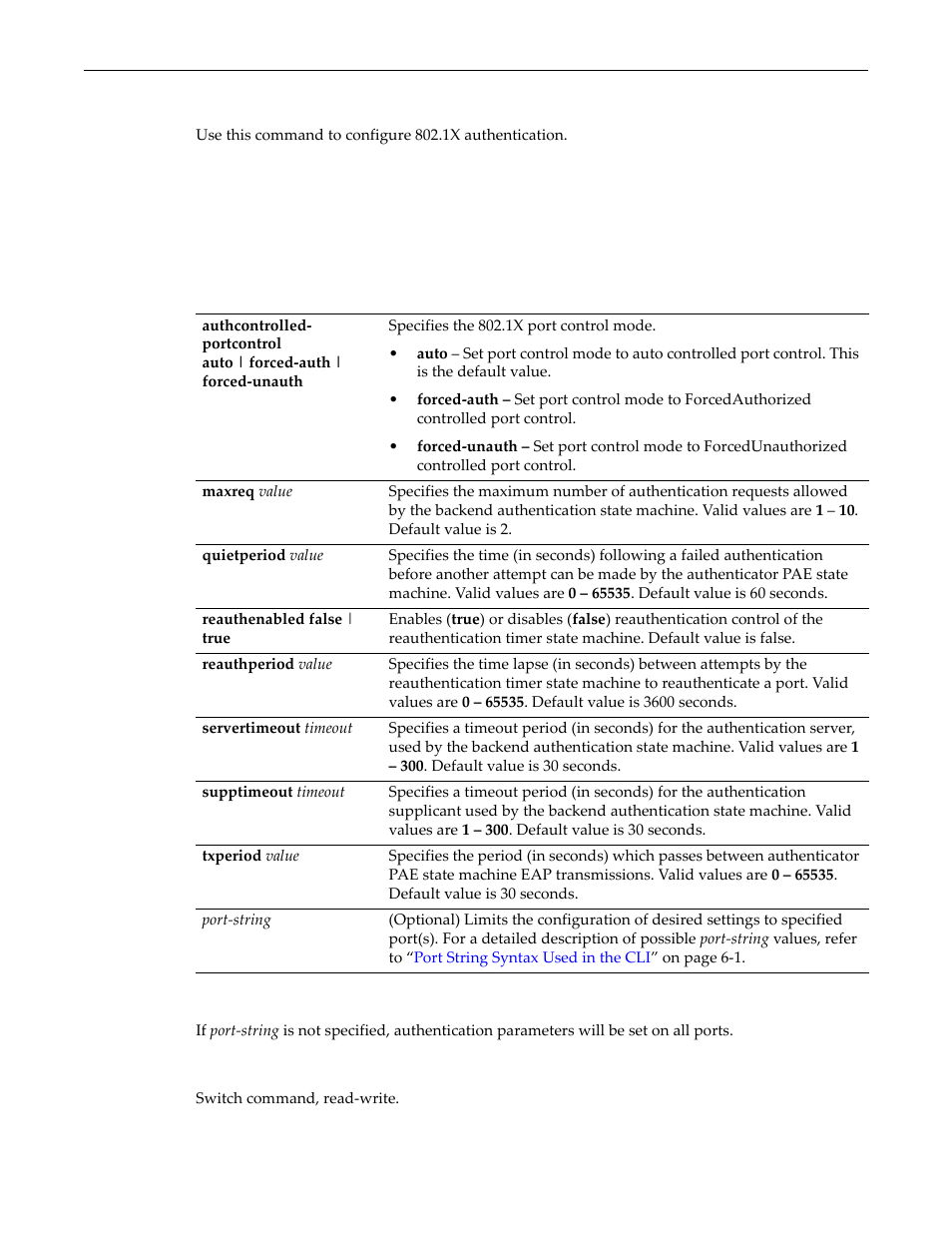 Set dot1x auth-config, Set dot1x auth-config -15 | Enterasys Networks D-Series User Manual | Page 477 / 540