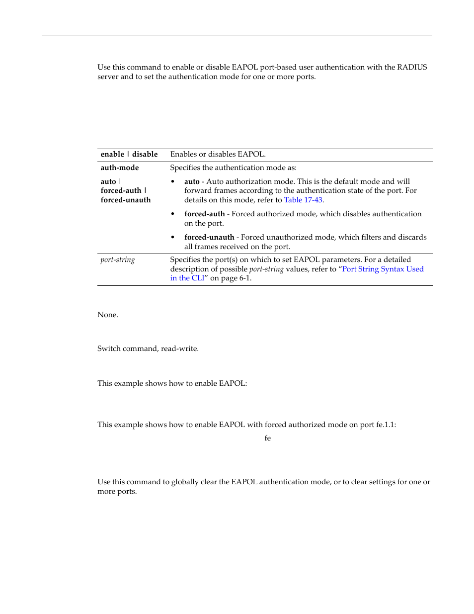 Set eapol, Clear eapol, Set eapol -19 clear eapol -19 | Enterasys Networks D-Series User Manual | Page 481 / 540