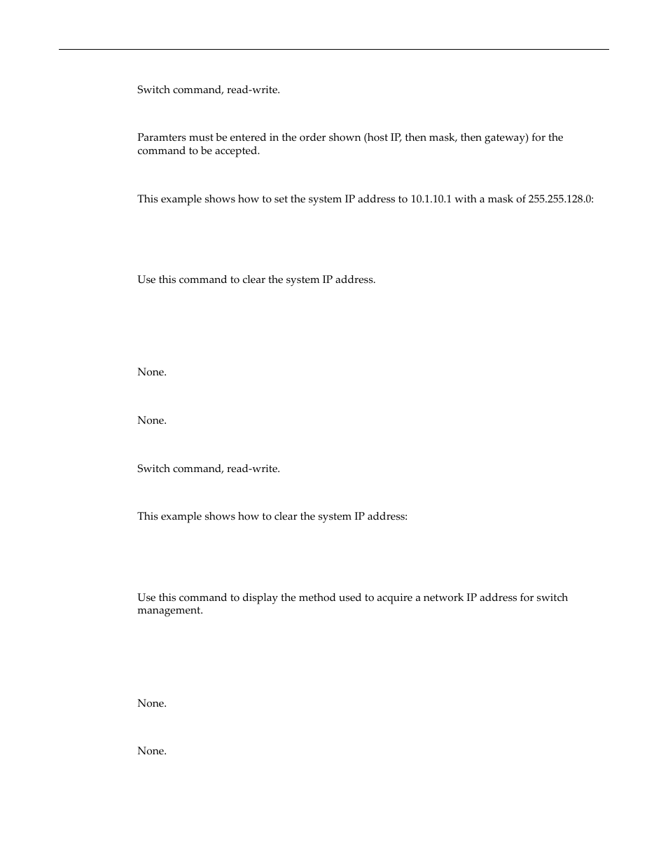 Clear ip address, Show ip protocol, Clear ip address -11 show ip protocol -11 | Enterasys Networks D-Series User Manual | Page 49 / 540