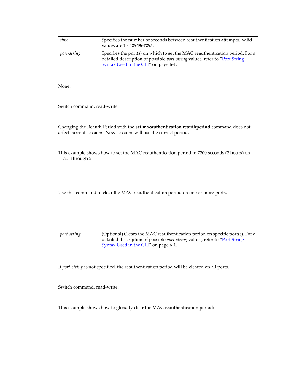 Clear macauthentication reauthperiod, Clear macauthentication reauthperiod -30 | Enterasys Networks D-Series User Manual | Page 492 / 540