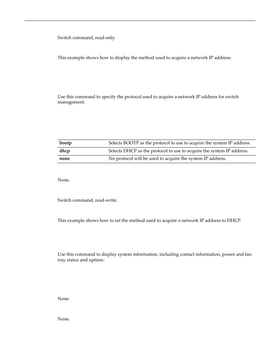 Set ip protocol, Show system, Set ip protocol -12 show system -12 | Enterasys Networks D-Series User Manual | Page 50 / 540