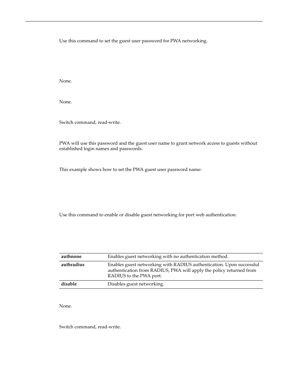 Set pwa guestpassword, Set pwa gueststatus, Set pwa guestpassword -69 set pwa gueststatus -69 | Ed in | Enterasys Networks D-Series User Manual | Page 531 / 540